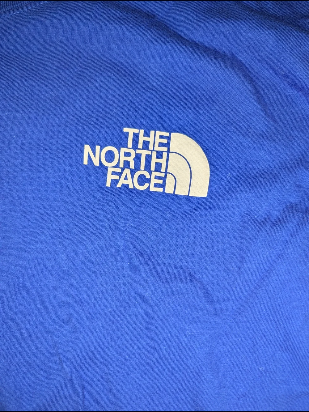 The North Face Royal Blue Long Sleeve Logo Tee